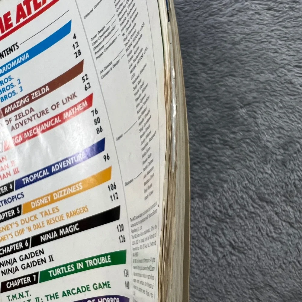 Nintendo NES Game Atlas Player's Guide 1991 Multi-Game Strategy Book Fair 90s